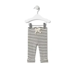Conjunto de niña liso y a rayas Black crudo^TOUS Discount