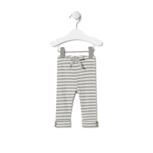 Conjunto de niña liso y a rayas Grey gris^TOUS New