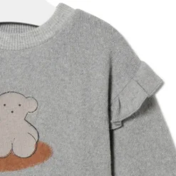 Conjunto de niña liso y a rayas Grey gris^TOUS New
