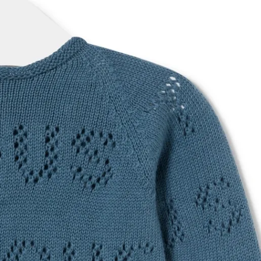 Conjunto de punto de bebé Tricot logo azul^TOUS Online