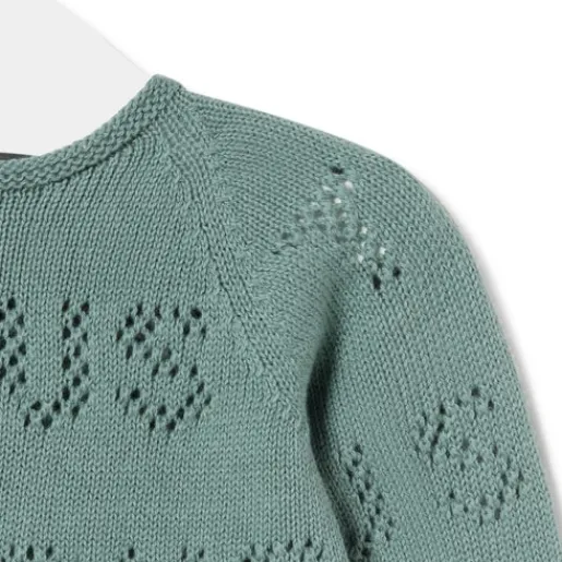 Conjunto de punto de bebé Tricot logo verde^TOUS Discount
