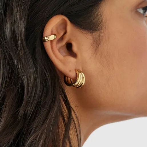 Earcuff con baño de oro 18 kt sobre plata Fellow^TOUS Online