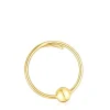 Earcuff con baño de oro 18 kt sobre plata círculo Plump^TOUS Outlet
