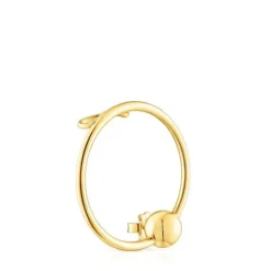 Earcuff con baño de oro 18 kt sobre plata círculo Plump^TOUS Outlet