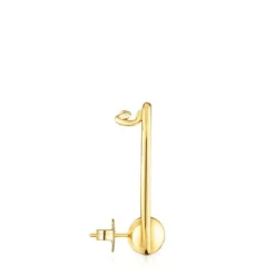 Earcuff con baño de oro 18 kt sobre plata círculo Plump^TOUS Outlet