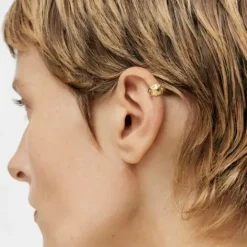 Earcuff con baño de oro 18 kt sobre plata Dybe^TOUS Outlet