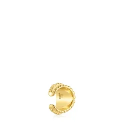 Earcuff con baño de oro de 18 kt sobre plata Grain^TOUS Best