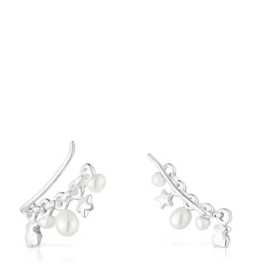 Earcuff de plata con barra y motivos Mini Icons^TOUS Sale