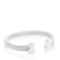 Esclava de plata Motivo oso Icon Mesh^TOUS Discount