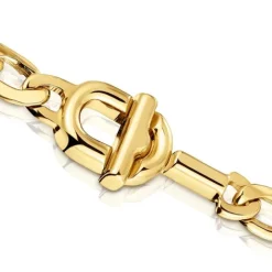 Gargantilla barbada con baño de oro 18 kt sobre plata MANIFESTO^TOUS Sale