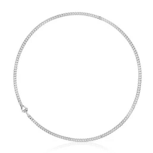 Gargantilla barbada de plata MANIFESTO 42 cm^TOUS Sale