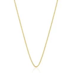 Gargantilla con baño de oro de 18 kt sobre plata con bolas 45 cm Basics^TOUS Hot