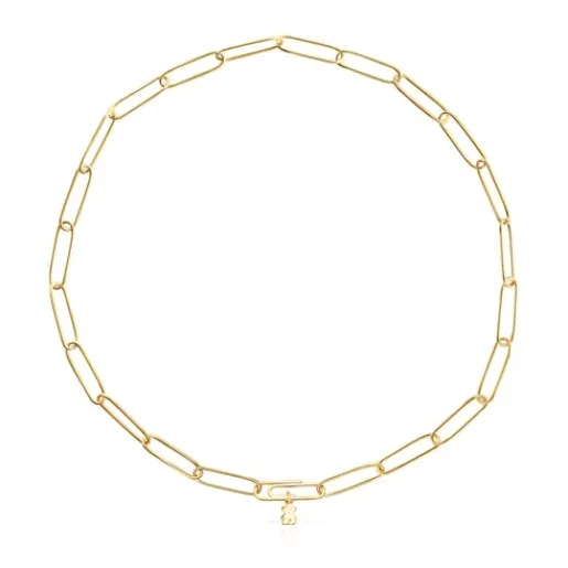 Gargantilla con baño de oro 18 kt sobre plata Good Vibes^TOUS