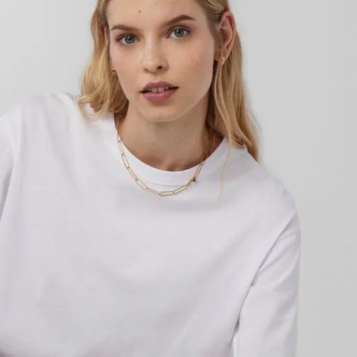 Gargantilla con baño de oro 18 kt sobre plata Good Vibes^TOUS