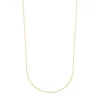 Gargantilla con baño de oro 18 kt sobre plata y anillas ovales, 60 cm Chain^TOUS New