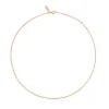 Gargantilla con baño de oro rosa de 18 kt sobre plata 45 cm Hand^TOUS