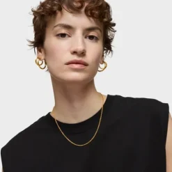 Gargantilla con baño de oro de 18 kt sobre plata 45 cm Chain^TOUS Sale