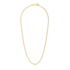 Gargantilla con baño de oro de 18 kt sobre plata y anillas 45 cm Chain^TOUS Discount