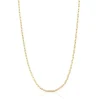 Gargantilla con baño de oro de 18 kt sobre plata con anillas ovales 50 cm Basics^TOUS Hot