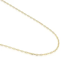 Gargantilla con baño de oro de 18 kt sobre plata con anillas ovales 50 cm Basics^TOUS Hot