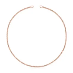 Gargantilla con baño de oro rosa 18 kt sobre plata Hold^TOUS Discount
