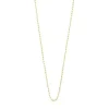 Gargantilla con baño de oro 18 kt sobre plata y anillas rectangulares, 40 cm Chain^TOUS