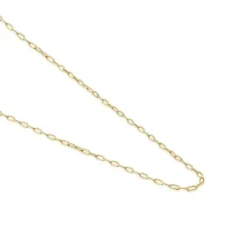 Gargantilla con baño de oro 18 kt sobre plata y anillas rectangulares, 40 cm Chain^TOUS