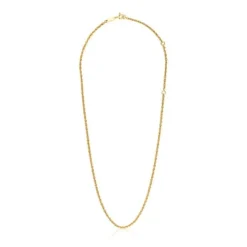 Gargantilla con baño de oro de 18 kt sobre plata cordón 50 cm Basics^TOUS Hot