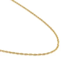 Gargantilla con baño de oro de 18 kt sobre plata cordón 50 cm Basics^TOUS Hot