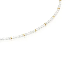 Gargantilla con perlas cultivadas y baño de oro de 18 kt sobre plata Gloss^TOUS Online