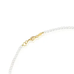 Gargantilla con perlas cultivadas y baño de oro de 18 kt sobre plata Gloss^TOUS Online