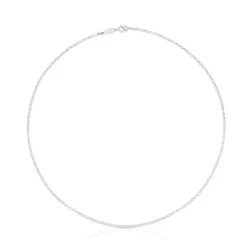 Gargantilla de plata con anillas redondas, 45 cm Chain^TOUS Clearance