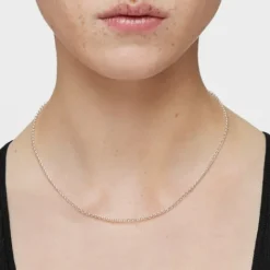 Gargantilla de plata con anillas redondas, 45 cm Chain^TOUS Clearance