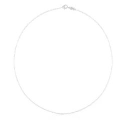 Gargantilla de plata con anillas ovales, 45 cm Chain^TOUS