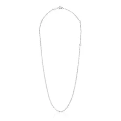 Gargantilla de plata con anillas ovales 50 cm Basics^TOUS Clearance