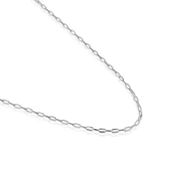 Gargantilla de plata con anillas ovales 50 cm Basics^TOUS Clearance