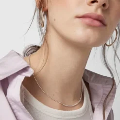 Gargantilla de plata con bolas medianas, 40 cm Chain^TOUS Best