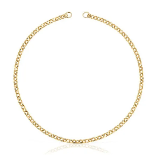 Gargantilla de plata con baño de oro 18kt 42 cm Hold^TOUS New