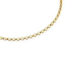 Gargantilla de plata con baño de oro 18kt 42 cm Hold^TOUS New