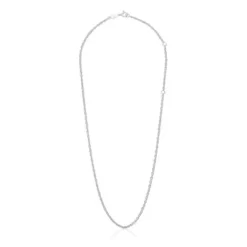 Gargantilla de plata cordón 50 cm Basics^TOUS Outlet