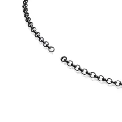 Gargantilla de plata dark silver 42 cm Hold^TOUS Sale