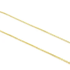 Gargantilla larga con baño de oro 18 kt sobre plata con anillas, 70 cm Chain^TOUS Online