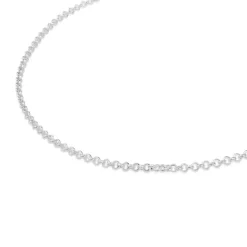 Gargantilla mediana de plata con anillas, 40 cm Chain^TOUS Discount