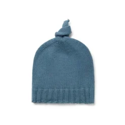 Gorro con nudo de bebé Tricot azul^TOUS Hot