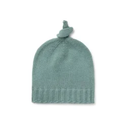 Gorro con nudo de bebé Tricot verde^TOUS Sale