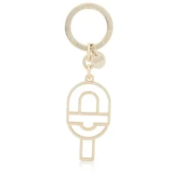 Llavero con silueta dorado MANIFESTO^TOUS Clearance