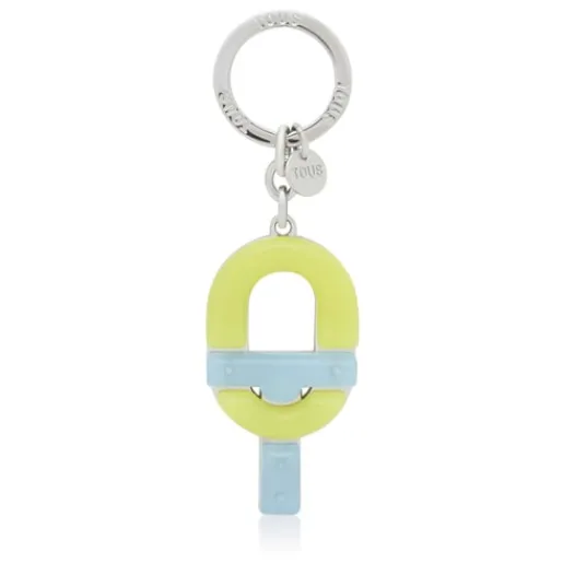 Llavero logo azul y verde MANIFESTO^TOUS Outlet