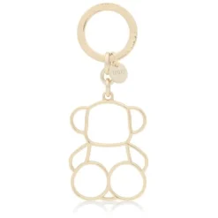 Llavero Silhouette dorado Bold Bear^TOUS New