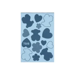 Manta de bebé reversible Nilo multi motivos azul^TOUS Clearance