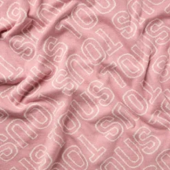 Manta de bebé reversible Nilo logo rosa^TOUS Online